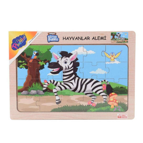 Ahşap Eğitici Puzzle Hayvanlar - 2