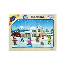 Playwood Ahşap Eğitici Puzzle Kış Mevsimi - 4