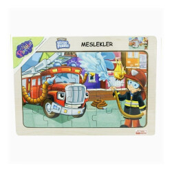 Ahşap Eğitici Puzzle Meslekler - 2