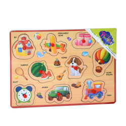 Ahşap Tutmalı Karışık Seri Puzzle - 3