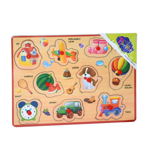 Ahşap Tutmalı Karışık Seri Puzzle - 2