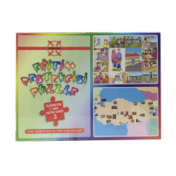 Ailem Ve Okulum Şehirler 96 108 Puzzle - 2