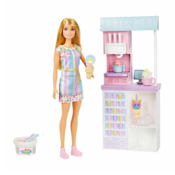 Barbie Dondurma Dükkanı Oyun Seti - 2