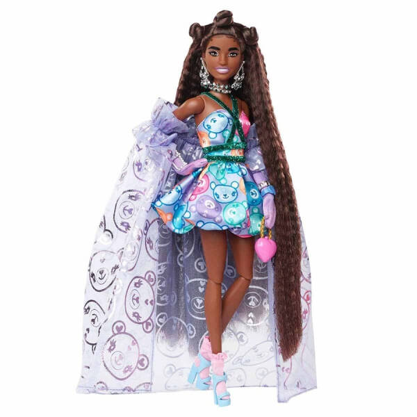 Barbie Extra Fancy - Mor Kostümlü Bebek - 3