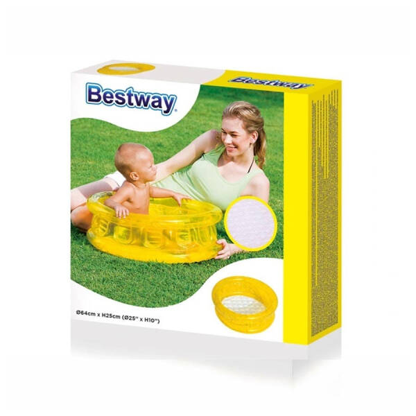 Bestway Renkli Şişme Taban Havuz/Sarı - 1