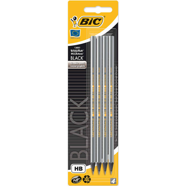 Bic Eco Evolution Black Kurşun Kalem 4Lü - 1
