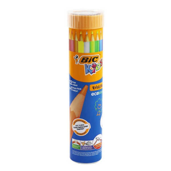 Bic Evolution Kuru Boya Kalemi 12+1 - 1