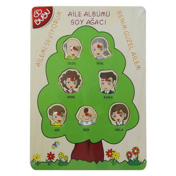 Bu-Bu Ahsap Puzzle Aile Soyağacı - 1