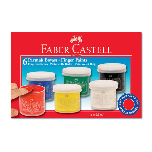 Faber Castel Parmak Boyası 25 ML 6 Renk - 1