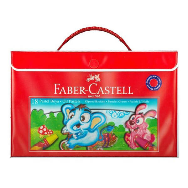 Faber Castel Plastik Çantalı Pastel Boya 18r - 1