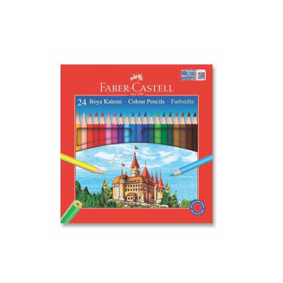 Faber-Castell 24 Renk Karton Kutu Boya Kalemi - 1