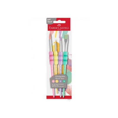 Faber-Castell Soft Touch Pastel 4 Çeşit Fırça - 1