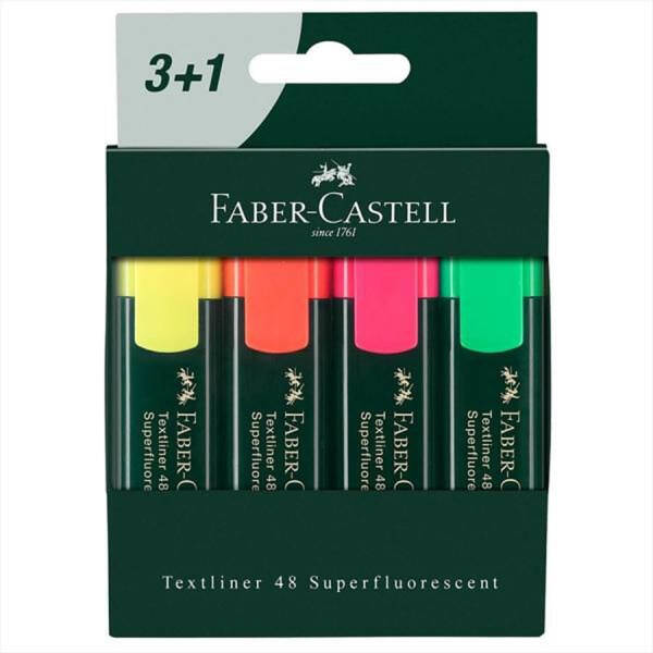 Faber-Castell Textliner Fosforlu Kalem 3+1 - 1
