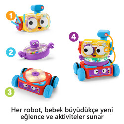 Fisher Price 4'ü 1 Arada Eğlenceli Robot - 3