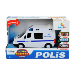 Işıklı Sesli Pilli Polis Ekip Arabası - 1