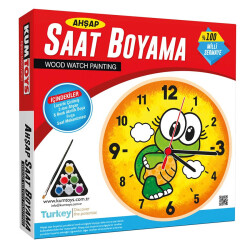 Kumtoys Ahşap Saat Boyama - 4