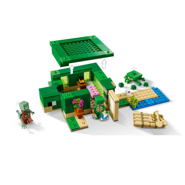 Lego Minecraft Kaplumbağa Plaj Evi - 5