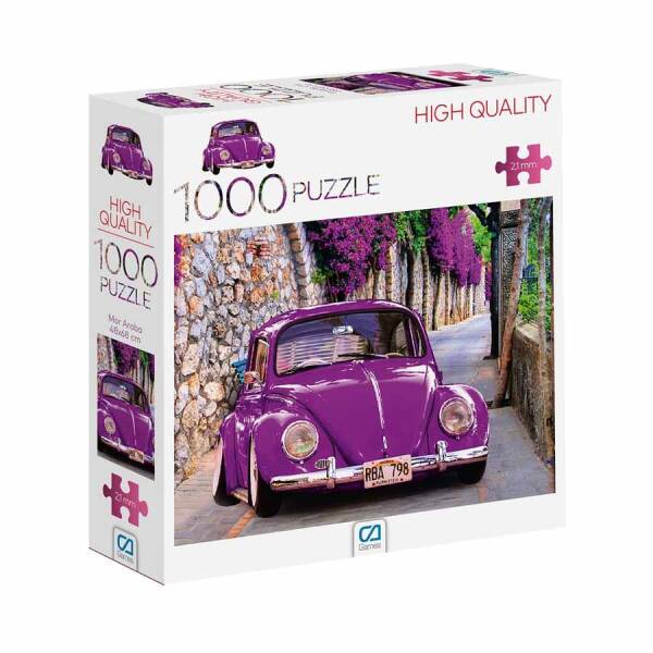 Mor Araba Puzzle 1000 Parça - 1