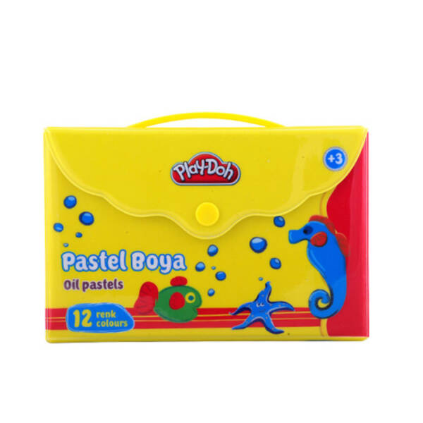 Play-Doh Pastel Boya Çantalı 12 Renk - 1