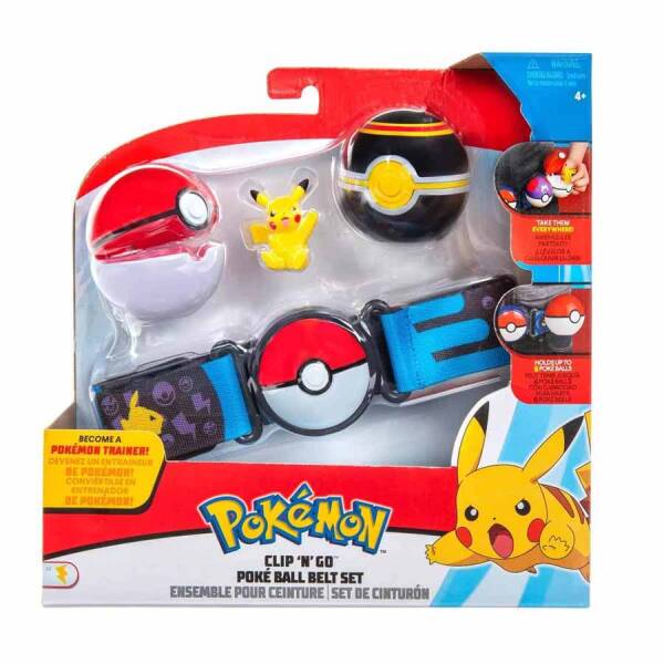 Pokemon Pokeball Kemer ve Figür Seti - Pikachu - 1