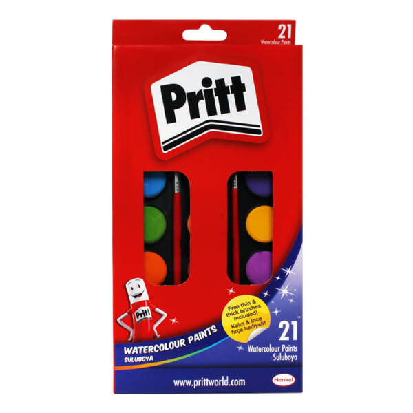 Pritt Suluboya 21 Renk Büyük Tablet - 1