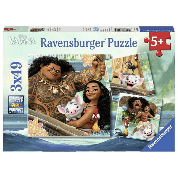 Ravensburger Moana 3x49 Parça Puzzle - 1