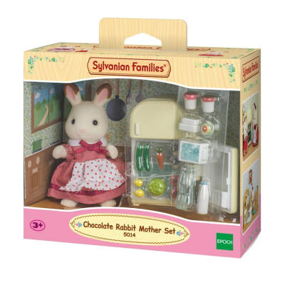 Sylvanian Çikolata Kulaklı Tavşan Anne ve Buzdolab - 1