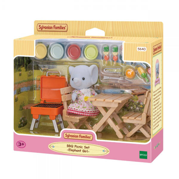 Sylvanian Families Barbekü Piknik Fil Kız - 1