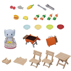 Sylvanian Families Barbekü Piknik Fil Kız - 2