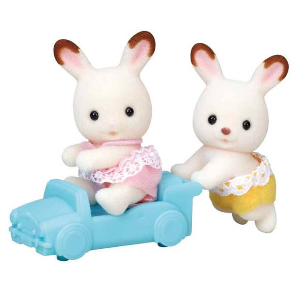 Sylvanian Families İkiz Çikolata Kulaklı Tavşan Bebekler - 2