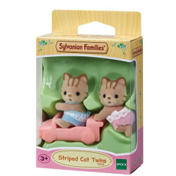 Sylvanian Families Çizgili Kedi İkizler - 1