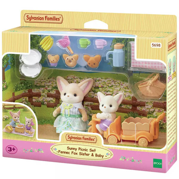 Sylvanian Families Tilki Kız ve Bebekli Piknik - 1