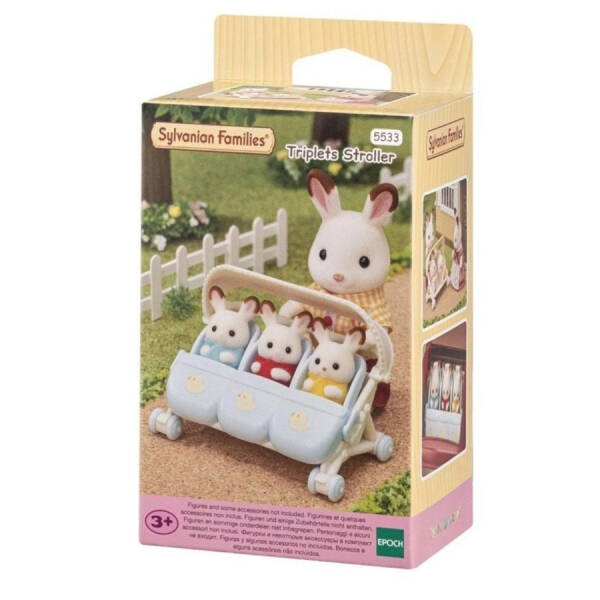 Sylvanian Families Üçüz Bebek Arabası - 1