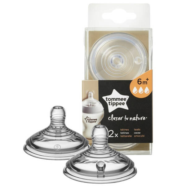 Tommee Tippee 2li Biberon Emzik Hızlı Akış - 1