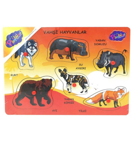 PLAYWOOD Vahşi Hayvan Puzzle - 1