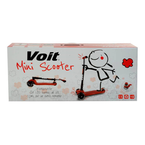 Voit 218 Işıklı 3 Teker Scooter-Turuncu - 2